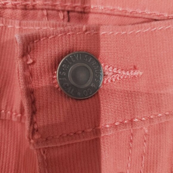 LEVI'S #513 Limited Edition Slim Straight Salmon Jeans - Picture 10 of 16